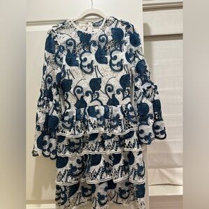 Alexis lace pattern mini dress